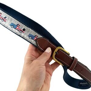 Simply Southern Collection Men's USA Patriotic Pickup Truck Belt, Size 34, EUC
